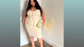 Bodysuit Outfit Beautiful Dress‼️Try On Haul&Ideas For You,Curvy Model Fashion,Model Plus!Laitezie💋💋