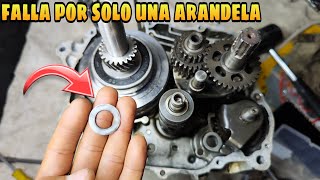 MOTOR SE TRABA LOS CAMBIOS SIMPLEMENTE POR UNA ARANDELA CONTANDO EXPERIENCIA QUE