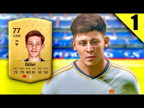 YENİ GÜNCELLEMEYLE ARDA GÜLER'İN YÜZÜ FC 24'E EKLENDİ!! OYUNCU KARİYERİ #1