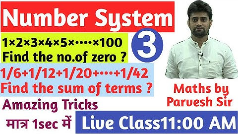 Number System||Amazing Tricks||Class-3||solve In 1 Sec || By Parvesh Sangwan sir || SSC DELHI POLICE