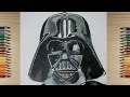 Speed Drawing Darth Vader (Star Wars) - Timelapse | Speed Character drawing | Kreslenie Darth Vader