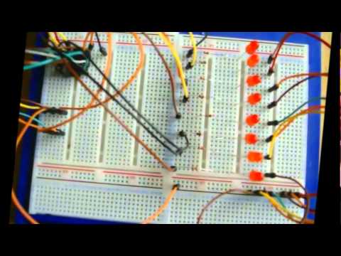 8 LED BINARY COUNTER Using ARDUINO and 74HC595