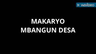 Lagu makaryo mbangun desa