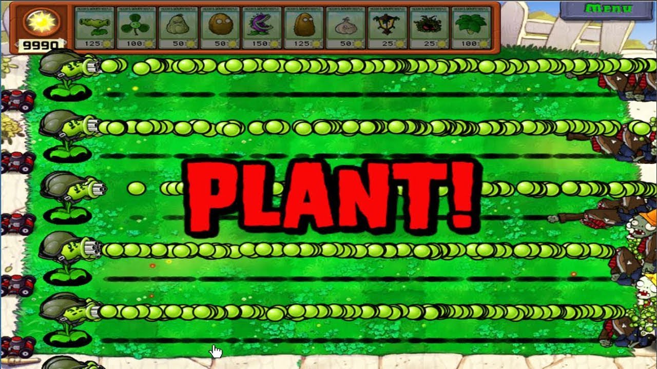 Plants vs Zombies Hack - All Pea Pvz vs All Zombies PvZ - YouTube