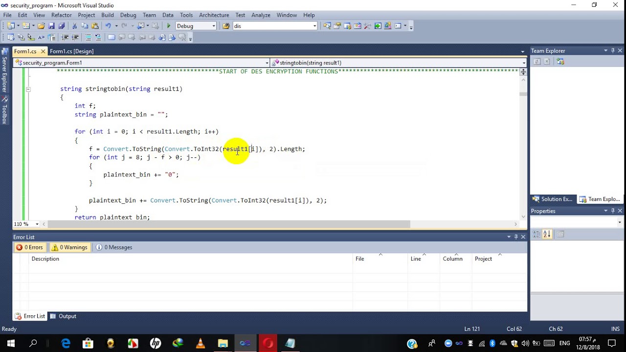 DES with characters input/output C# - YouTube