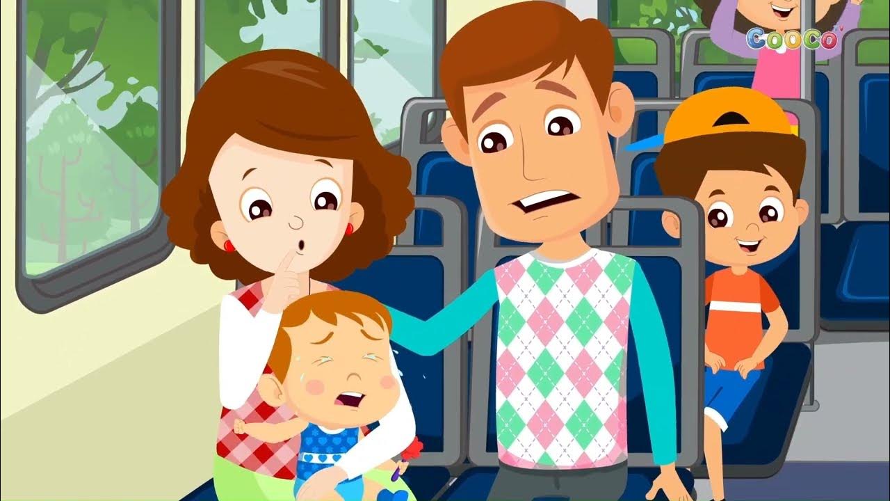 Wah Wah Wah Bih Im The Baby Baby on the bus goes wah, wah, wah | WHEELS ON THE BUS | Mismatch Song