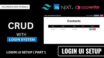 #2 Login UI Setup | NextJS + Appwrite CRUD With Login System