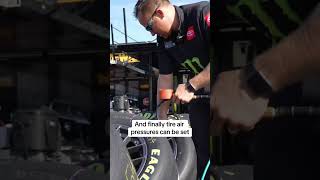 It takes a lot of prep work to get a NASCAR tire ready race NASCAR racing