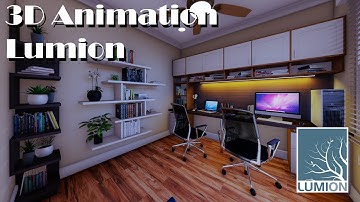 Interior Office 3D Scene using Lumion animation (without render)