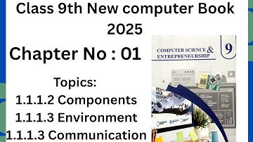 Computer Class 9 | Components, Environment & Communication | Easy Explanation (2025 New Book)"