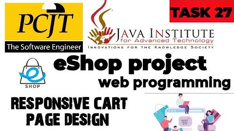 Web Project Task 27| java institute |  1st Year | e shop @javainstituteforadvancedte1415