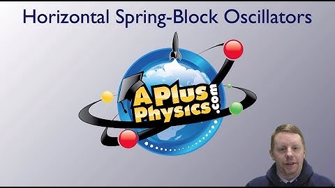 AP Physics 1 - Horizontal Spring Block Oscillators