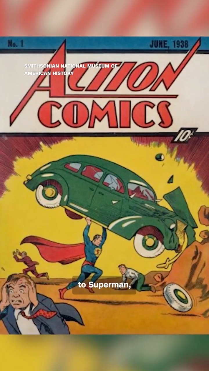 Comic book icons going on display at Smithsonian - YouTube