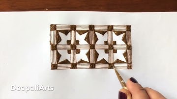 Tutorial-33, Learn Grid/Tile patterns henna design || Filler Elements For Intricate mehndi design ||