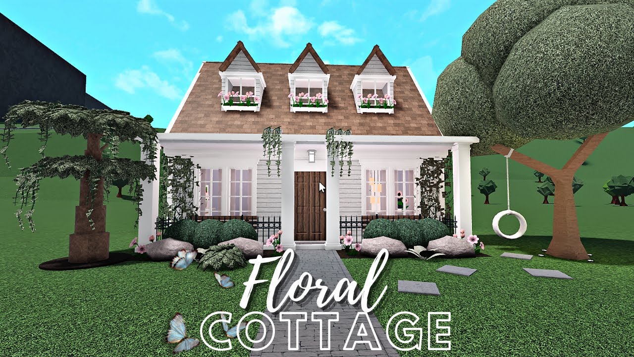 BLOXBURG| Floral Cottage| House Build| 56k - YouTube