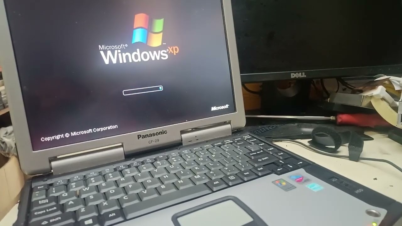 Panasonic Tough book Windows xp install - YouTube