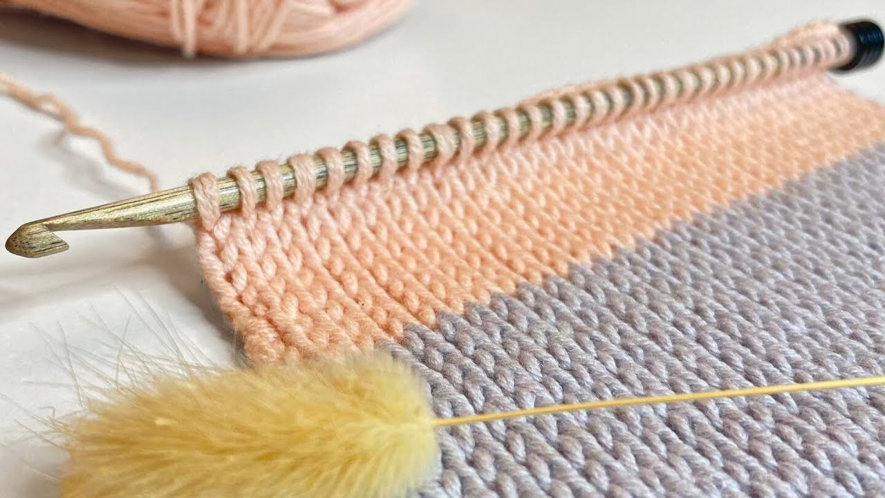 Tunisian KNIT STITCH Crochet For Beginners - YouTube
