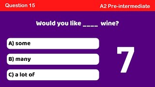 Much, many, little, few, some, any – quantifiers