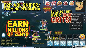 F2P ADL Sniper! Build and Farming at Penomena. Earn millions!