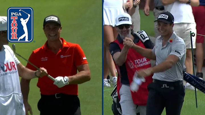 Viktor Hovlands AMAZING eagles on same hole two ye...