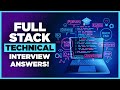 Technical interview for full stack developers how to pass a full stack developer job interview