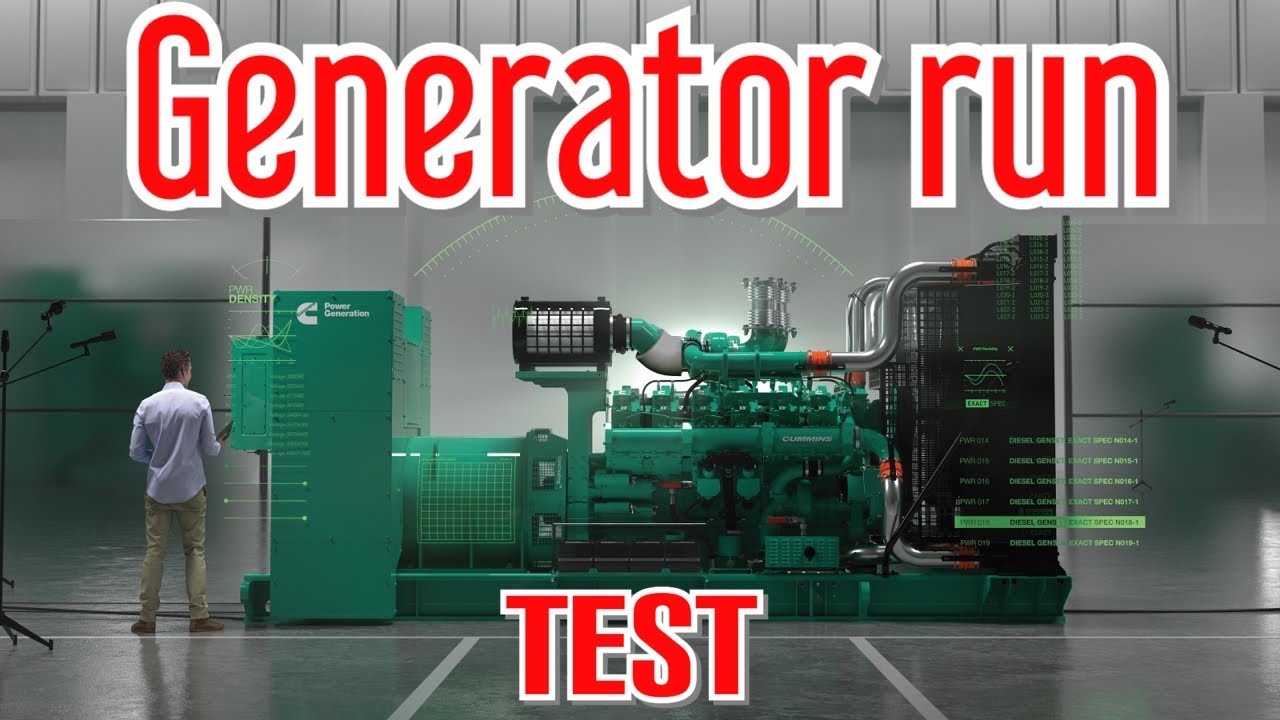 Dallas Texas Building Generator run test - YouTube