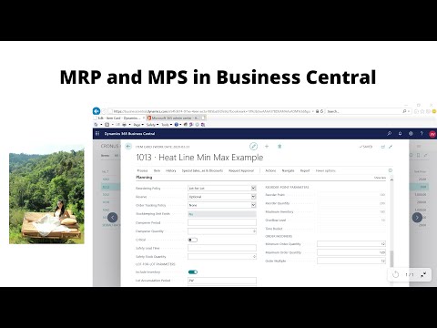 MRP and MPS in Business Central