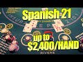 Up to 2400hand tilt mode activated spanish 21 blackjack 10000 buyin