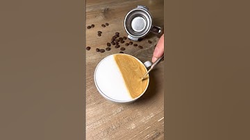 How to make latte art, easy and beuatiful  ☕ #latteartcity #espresso #latteart