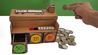 DIY Coin Sorting Machine from Cardboard | How to Make Coin Sorting Machine | DIY Crafts