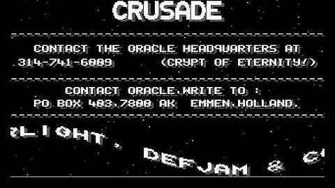 Oracle   Crusade mp4 HYPERSPIN AMIGA INTRO CRACKTRO DEMO COMMODORE NOT MINE VIDEOS
