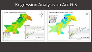 Regression Analysis on Arc GIS | Ordinary Least Squares | Graphically Weighted Regression screenshot 2