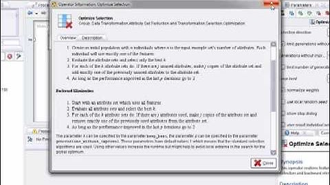 Rapidminer 5.0 Video Tutorial #5 - Genetic Optimization Part 2