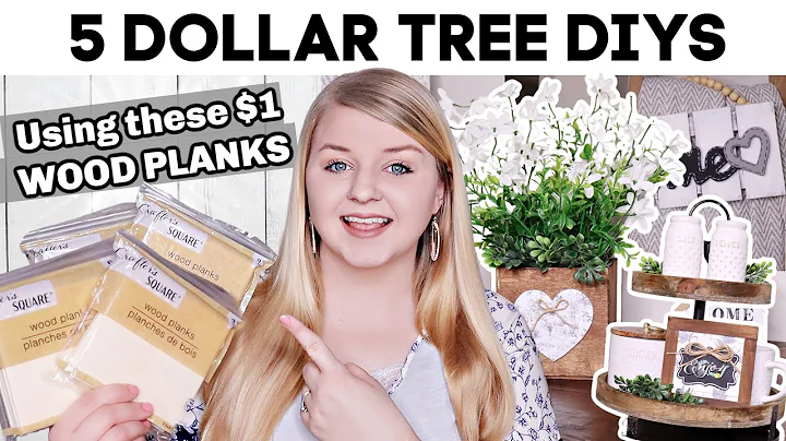 5 Dollar Tree DIYs Using these $1 Wood Planks?!? |...