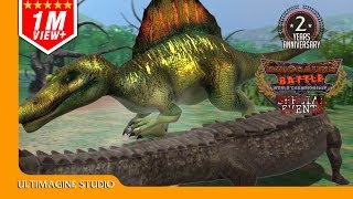 Sarcosuchus vs Spinosaurus : Dinosaurs Battle Special #dinosaursbattles #dinosaur #dinosaurs screenshot 5