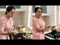 Hema malini cooking special dish pongal with esha deol and celebrates their makar sankranti