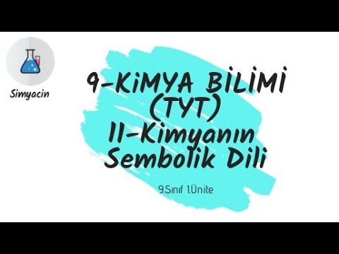 9_01_2 Kimyanın sembolik dili