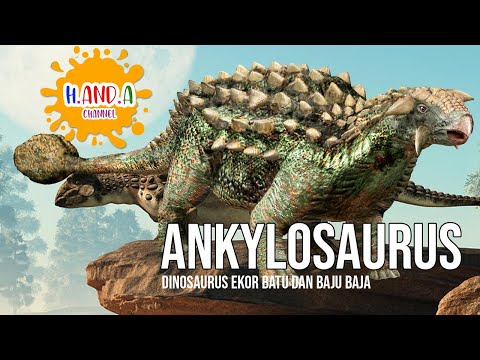 Dinosaurus Ankylosaurus si ekor Gada dan Kadal Lapis Baja