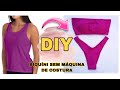 COMO FAZER BIQUÍNI DAS BLOGUEIRAS COM UMA BLUSA-DIY