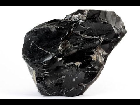長野県和田峠産 黒曜石 原石 413g / Japanese Obsidian - YouTube