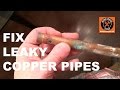How to Fix Leaky Copper Pipes from a Bathroom...WITHOUT Soldering -- by Home Repair Tutor