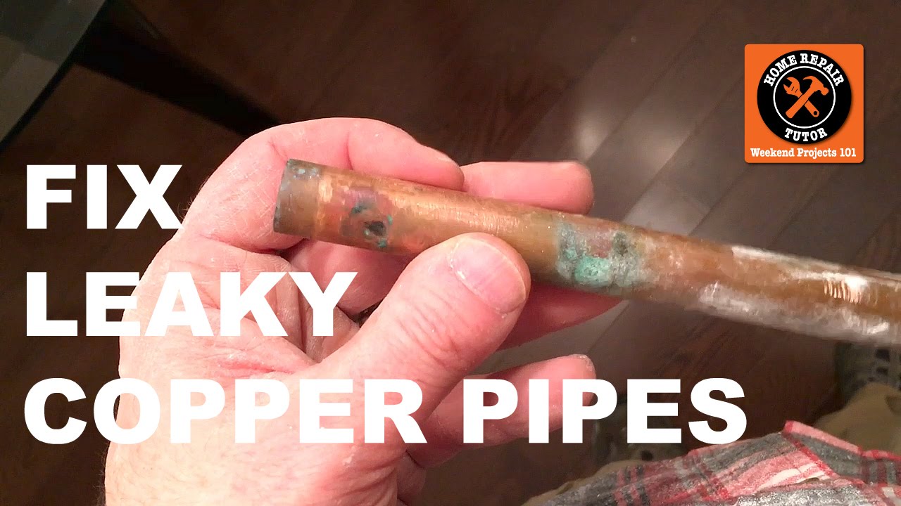 How to Fix Leaky Copper Pipes from a BathroomWITHOUT Soldering -- by  Home Repair Tutor