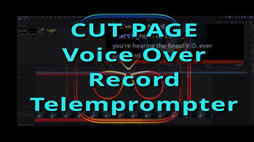 How to Use Voiceover & Teleprompter on the Cut Page in DaVinci Resolve