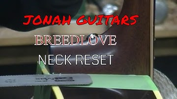 Breedlove guitar bolt on neck reset JONAH GUITARS