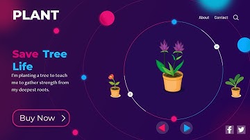 Adobe XD Plant web UI Tutorial