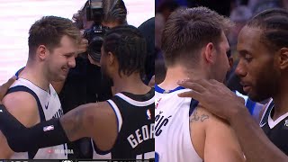 Kawhi \& Paul George give their best respect to Luka Doncic after GAME 7