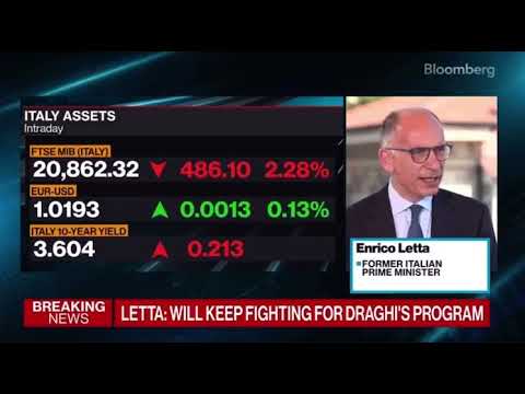 L'intervento del Segretario Enrico Letta su Bloomberg