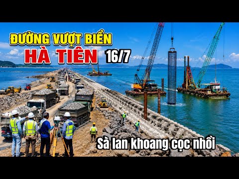 Đường Vượt Biển Hà Tiên Hôm Nay Tiếp Tục Chuẩn Bị Giai Đoạn Tiếp Theo 