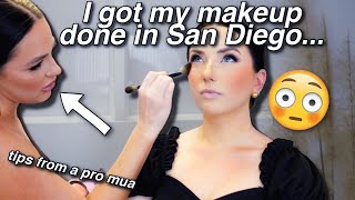 a TOP RATED CALIFORNIA makeup artist did my makeup...AND I WAS SHOCKED