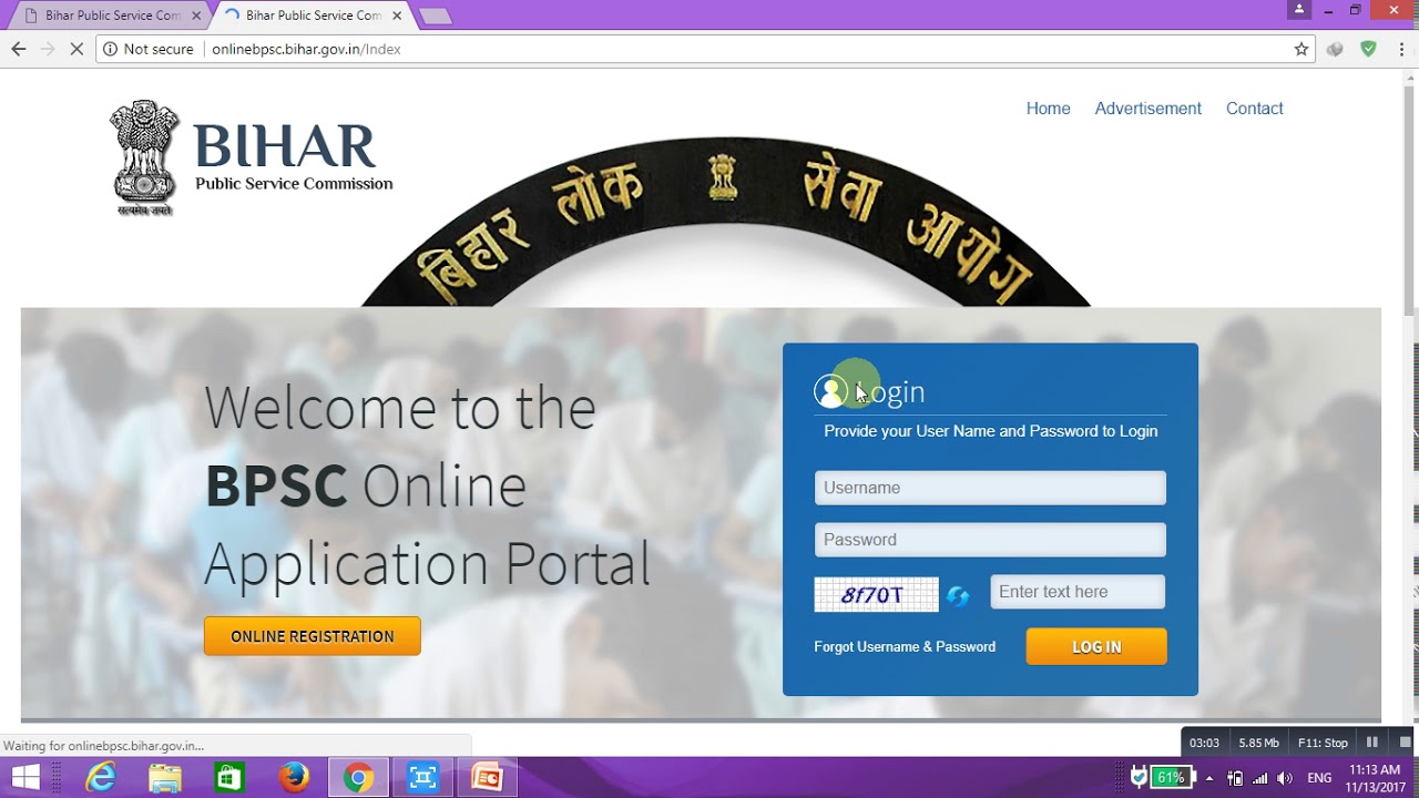How to fill Bpsc online form - YouTube